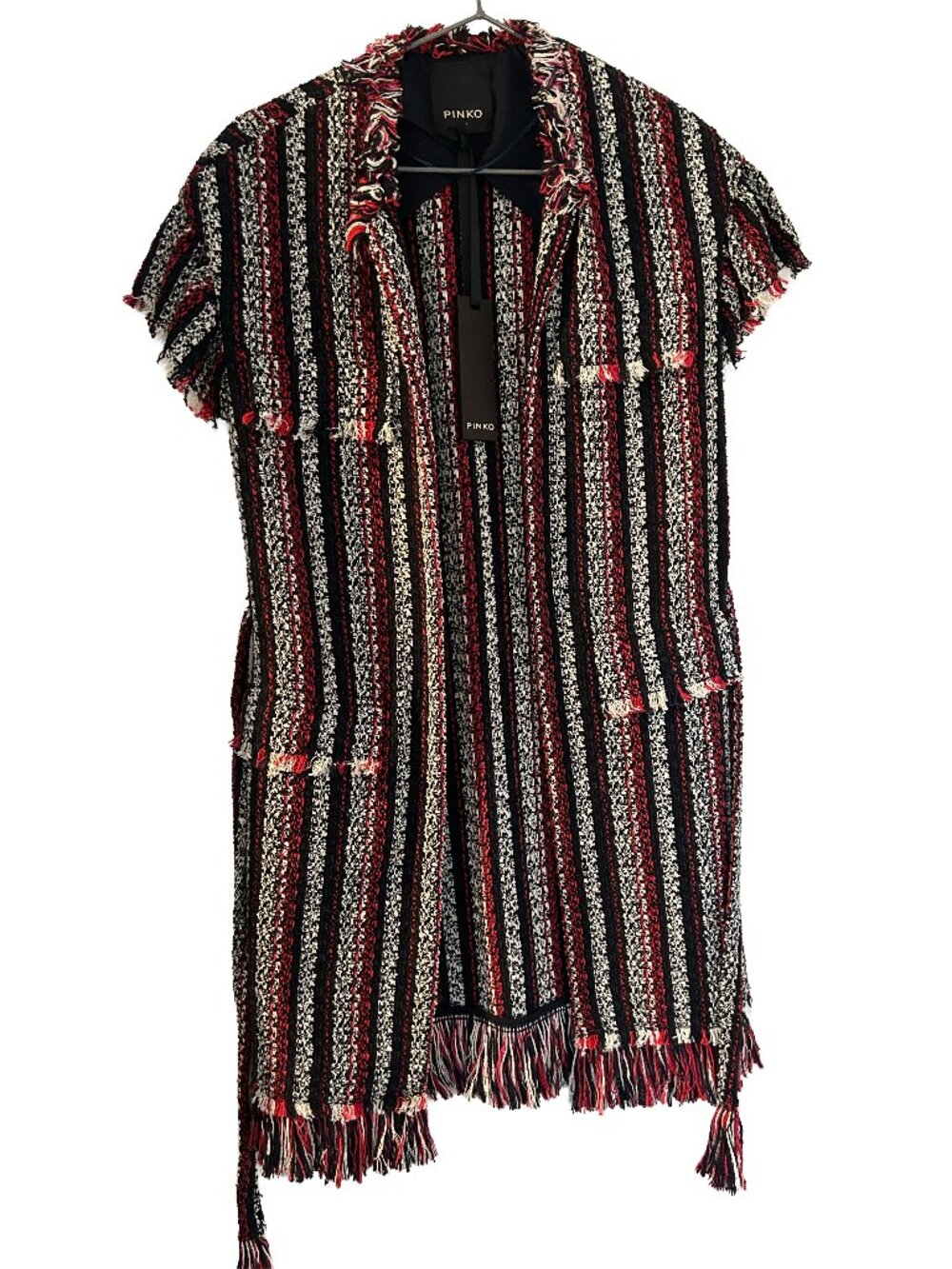 Pinko lightweight sleeveless belted coat